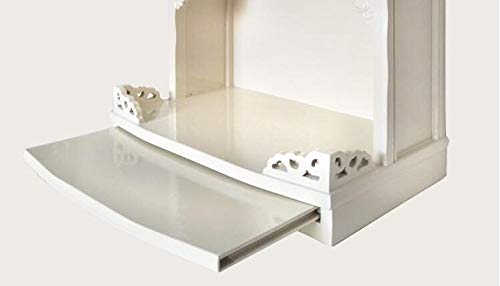 HLZY Altar Gabinete - Gabinete de Madera Altar Tallado Mano del Soporte Santuario Altar meditación Tabla Buda Altar Estante, adecuados for el Lugar Su Espiritual Decoración Blanca HLZY Altar Gabinete - Gabinete de Madera Altar Tallado Mano del Soporte Santuario Altar meditación Tabla Buda Altar Estante, adecuados for el Lugar Su Espiritual Decoración Blanca