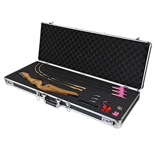 HMF 14404-02 Maleta de Aluminio para Armas y Rifles con Espuma | 96 x 36 x 12 cm | Negro HMF 14404-02 Maleta de Aluminio para Armas y Rifles con Espuma | 96 x 36 x 12 cm | Negro
