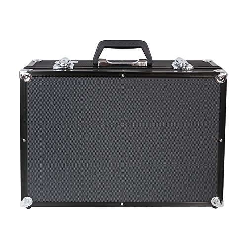 HMF 14501-02 Maletín de Aluminio con Espuma para Cámaras de Fotos y Armas | 46 x 33 x 15 cm | Negro HMF 14501-02 Maletín de Aluminio con Espuma para Cámaras de Fotos y Armas | 46 x 33 x 15 cm | Negro