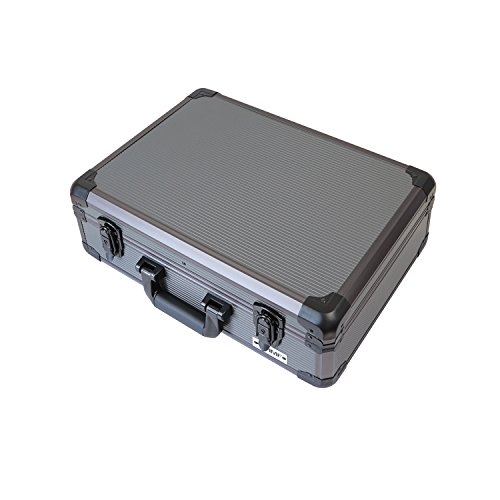 HMF 14502-02 Maletín para cámaras de fotos y accesorios, Maleta para Armas, Compartimientos Individuales, Aluminio, 46 x 15 x 33 cm HMF 14502-02 Maletín para cámaras de fotos y accesorios, Maleta para Armas, Compartimientos Individuales, Aluminio, 46 x 15 x 33 cm