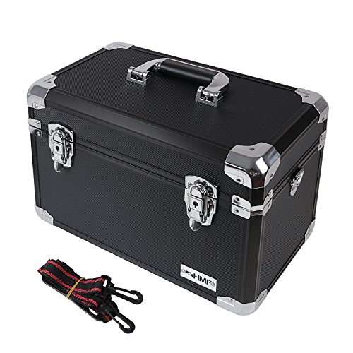 HMF 14801-02 Maletín de Transporte, Maletín para cámaras de Fotos y Accesorios, Compartimientos Individuales, Aluminio, 40 x 27,5 x 23,5 cm HMF 14801-02 Maletín de Transporte, Maletín para cámaras de Fotos y Accesorios, Compartimientos Individuales, Aluminio, 40 x 27,5 x 23,5 cm
