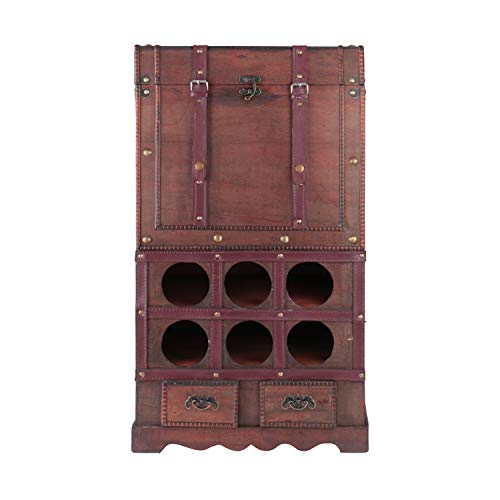 HMF 6500-176 Botellero Antiguo de Madera con Baúl | 76 x 43 x 33 cm | Francia HMF 6500-176 Botellero Antiguo de Madera con Baúl | 76 x 43 x 33 cm | Francia