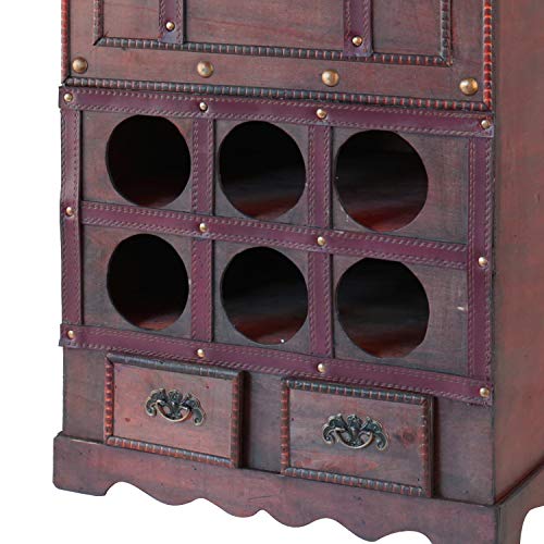 HMF 6500-176 Botellero Antiguo de Madera con Baúl | 76 x 43 x 33 cm | Francia HMF 6500-176 Botellero Antiguo de Madera con Baúl | 76 x 43 x 33 cm | Francia