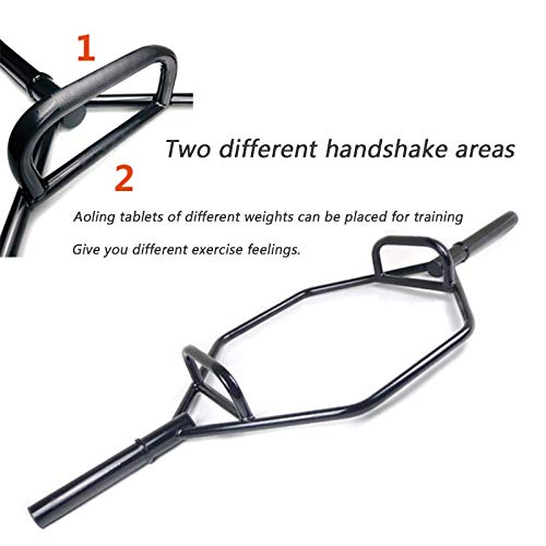 HNWTKJ Bar Forma Hexagonal, Barra para Pesas Peso Muerto, Barra de Trampa Unisex Combo de Acero Barra de Curl para Fuerza Muscular Fitness Ejercicio en Casa HNWTKJ Bar Forma Hexagonal, Barra para Pesas Peso Muerto, Barra de Trampa Unisex Combo de Acero Barra de Curl para Fuerza Muscular Fitness Ejercicio en Casa