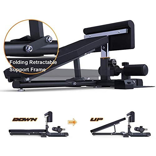 HNWTKJ Sissy Squat Machine, 3-en-1 Equipo de Entrenamiento de Entrenamiento de Núcleo Funcional Multifuncional para Fitness con Sentadilla Deep Sissy, Ejercicio de Piernas