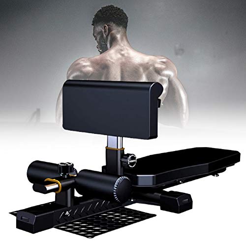 HNWTKJ Sissy Squat Machine, 3-en-1 Equipo de Entrenamiento de Entrenamiento de Núcleo Funcional Multifuncional para Fitness con Sentadilla Deep Sissy, Ejercicio de Piernas