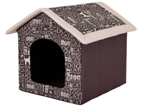 Hobbydog Cueva para Perros Wörter, Cueva para Gatos, Cama para Perros y Gatos S – XL (S 38 x 32 cm)