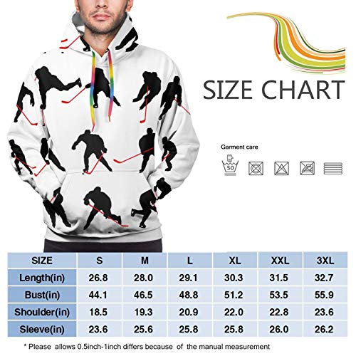 Hockey sobre Hielo Unisex Ligero Realista 3D Impresión Digital Sudadera con Capucha Sudadera con Capucha Jerseys Manga Larga Atlético Casual Camisas activas, L Hockey sobre Hielo Unisex Ligero Realista 3D Impresión Digital Sudadera con Capucha Sudadera con Capucha Jerseys Manga Larga Atlético Casual Camisas activas, L