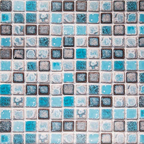 Hode Mosaico Adhesivo de Azulejo para Cocina Baño Pegatinas de Baldosas Stickers Azulejos Azul 40X200cm Hode Mosaico Adhesivo de Azulejo para Cocina Baño Pegatinas de Baldosas Stickers Azulejos Azul 40X200cm