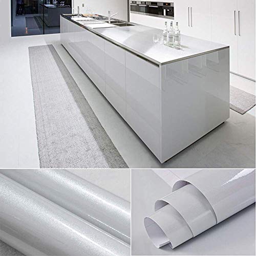 Hode Papel Adhesivo para Muebles Gris 30cmX3m Impermeable Vinilo Decorativo Papel Pintado Cocina Baño Mesa Armario Encimera