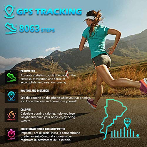 HOFIT Pulsera Actividad Reloj Inteligente Fitness Tracker Podómetro Monitor de Sueño Contador de Calorías Pasos Rastreador de Ejercicios Reloj Salud Pulsera Deportiva para Mujeres Hombres