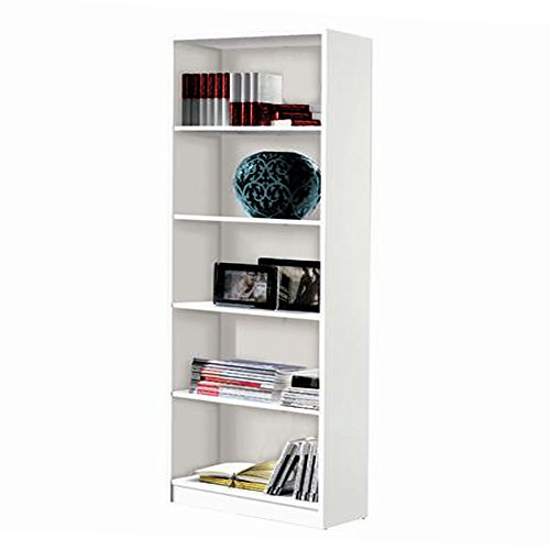 Hogar 24 Estantería Alta 5 Estantes, Color Blanco. Medidas: 180 x 75 x 25cm Hogar 24 Estantería Alta 5 Estantes, Color Blanco. Medidas: 180 x 75 x 25cm