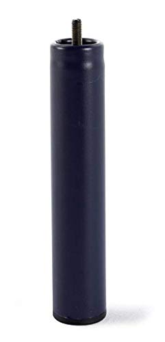 HOGAR24 ES Cama Completa - Colchón Viscoelástico Viscorelax + Base Tapizada 3D Color Negro + 6 Patas de 26cm + Almohada de Fibra, 135x190 cm