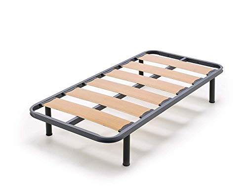 HOGAR24 ES Somier Lama Ancha Reforzada + 4 Patas Cilíndricas de 26cm, 90x190 cm HOGAR24 ES Somier Lama Ancha Reforzada + 4 Patas Cilíndricas de 26cm, 90x190 cm