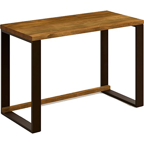Hogar24-Mesa Estudio Escritorio de Madera Maciza Natural y Patas de Acero, Medidas 118 x 55 x 74 cm. Estilo Industrial para Uso como Escritorio, despacho, reunión Hogar24-Mesa Estudio Escritorio de Madera Maciza Natural y Patas de Acero, Medidas 118 x 55 x 74 cm. Estilo Industrial para Uso como Escritorio, despacho, reunión