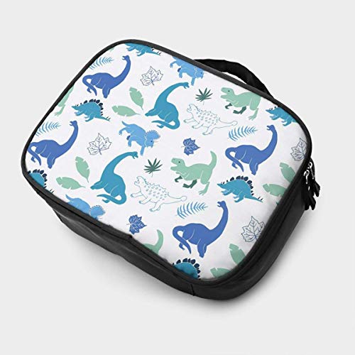 Hojas de Dinosaurio Mariposa Libélula Estuche cosmético de Viaje, Organizador portátil de Gran Capacidad Bolsa de Maquillaje Artista Bolsa de Almacenamiento Artículos de tocador Joyería Digital Hojas de Dinosaurio Mariposa Libélula Estuche cosmético de Viaje, Organizador portátil de Gran Capacidad Bolsa de Maquillaje Artista Bolsa de Almacenamiento Artículos de tocador Joyería Digital