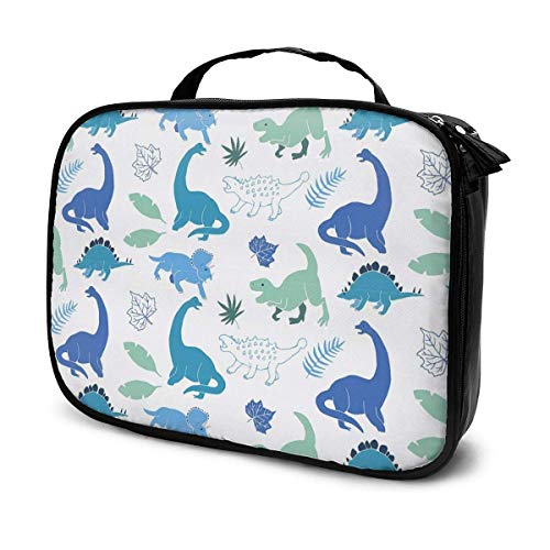Hojas de Dinosaurio Mariposa Libélula Estuche cosmético de Viaje, Organizador portátil de Gran Capacidad Bolsa de Maquillaje Artista Bolsa de Almacenamiento Artículos de tocador Joyería Digital Hojas de Dinosaurio Mariposa Libélula Estuche cosmético de Viaje, Organizador portátil de Gran Capacidad Bolsa de Maquillaje Artista Bolsa de Almacenamiento Artículos de tocador Joyería Digital