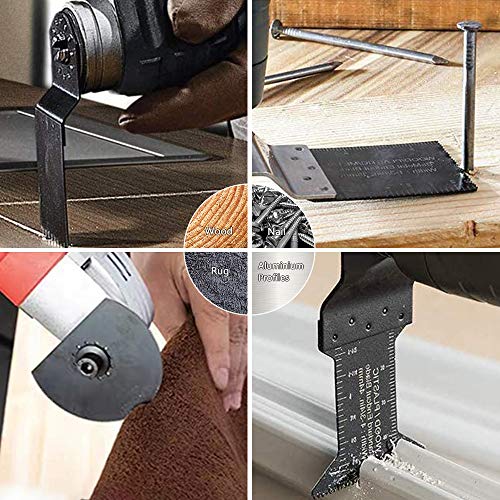 Hojas de Sierra Oscilante, CGBOOM 28 Pcs Accesorios para Herramientas Oscilantes Multifunción, Cuchillas Oscilantes, Cuchilla de Corte Bosch Dewalt Makita para Corte de Metal/Madera/Azulejo/Clavo Hojas de Sierra Oscilante, CGBOOM 28 Pcs Accesorios para Herramientas Oscilantes Multifunción, Cuchillas Oscilantes, Cuchilla de Corte Bosch Dewalt Makita para Corte de Metal/Madera/Azulejo/Clavo