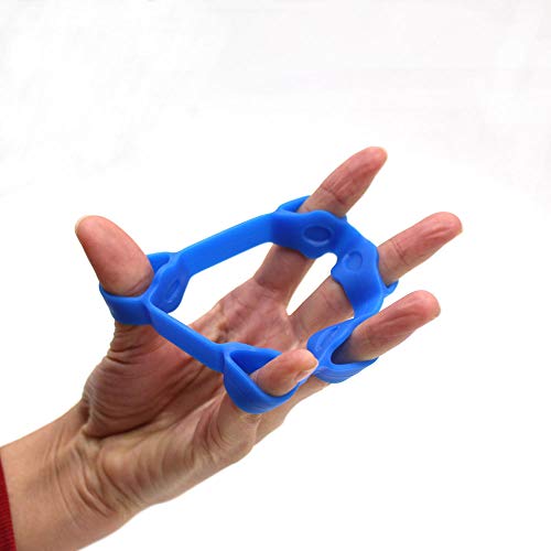 HOKIT Ajustable Kit de Entrenamiento Fortalecedor de Agarre de Manos Ajustable empuñadura de Mano empuñadura de antebrazo Anillo de Ejercicio y Bola de Agarre(5 Pcs),Verde