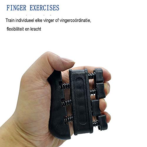 HOKIT Ajustable Kit de Entrenamiento Fortalecedor de Agarre de Manos Ajustable empuñadura de Mano empuñadura de antebrazo Anillo de Ejercicio y Bola de Agarre(5 Pcs),Verde