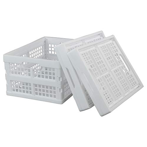 Hokky Cajas Plegables para Almacenamiento, Blanco, 3 Pack