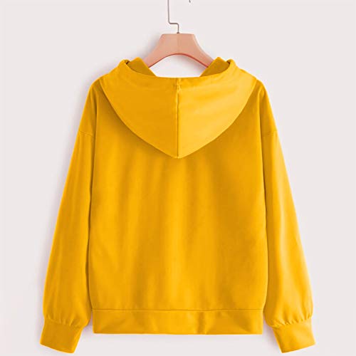 Holataa Sudadera Mujer con Capucha Invierno Hoodie Sweatshirt Sudaderas Chica Baratas Manga Larga Moda Tallas Grandes