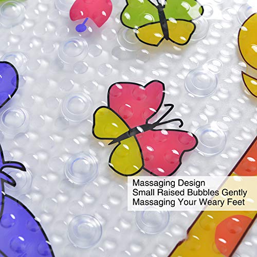 Hollylife Alfombra de Baño Infantil, Alfombras Antideslizante de Bañera Ducha para Niños, 69x40cm, Gran Durabilidad, Ventosas Fuertes, Lavables a Máquina, con Tapete Orificio y sin BPA (Coloridos) Hollylife Alfombra de Baño Infantil, Alfombras Antideslizante de Bañera Ducha para Niños, 69x40cm, Gran Durabilidad, Ventosas Fuertes, Lavables a Máquina, con Tapete Orificio y sin BPA (Coloridos)