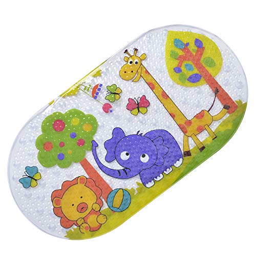 Hollylife Alfombra de Baño Infantil, Alfombras Antideslizante de Bañera Ducha para Niños, 69x40cm, Gran Durabilidad, Ventosas Fuertes, Lavables a Máquina, con Tapete Orificio y sin BPA (Coloridos) Hollylife Alfombra de Baño Infantil, Alfombras Antideslizante de Bañera Ducha para Niños, 69x40cm, Gran Durabilidad, Ventosas Fuertes, Lavables a Máquina, con Tapete Orificio y sin BPA (Coloridos)