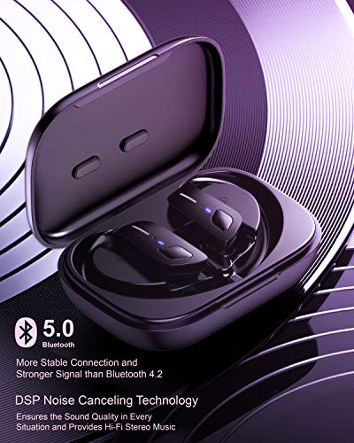 HolyHigh Auriculares Inalambricos Deportivos, Auriculares Bluetooth con Microfono IPX7 Impermeable, Auriculares Inalámbricos con 30+5H Caja de Carga Running para iOS Android HolyHigh Auriculares Inalambricos Deportivos, Auriculares Bluetooth con Microfono IPX7 Impermeable, Auriculares Inalámbricos con 30+5H Caja de Carga Running para iOS Android
