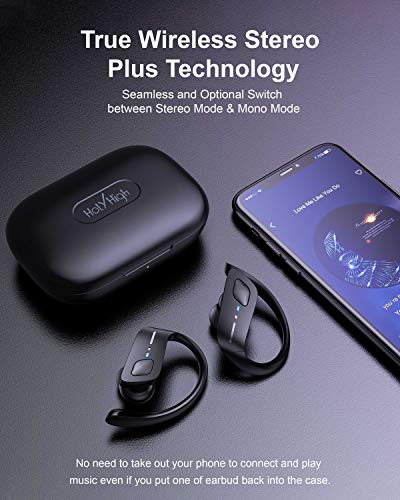 HolyHigh Auriculares Inalambricos Deportivos, Auriculares Bluetooth con Microfono IPX7 Impermeable, Auriculares Inalámbricos con 30+5H Caja de Carga Running para iOS Android HolyHigh Auriculares Inalambricos Deportivos, Auriculares Bluetooth con Microfono IPX7 Impermeable, Auriculares Inalámbricos con 30+5H Caja de Carga Running para iOS Android