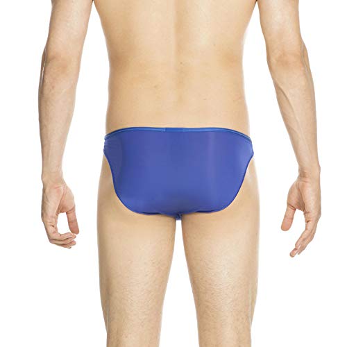 HOM Plumes Micro Briefs Ropa Interior de Deporte, Azul (Bleu Vif 00bi), Small para Hombre