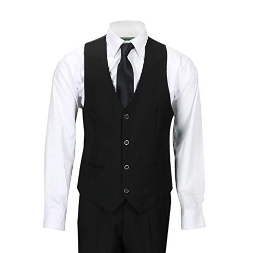 Hombre Blanco Negro De 3 Piezas Smoking Traje De Baile De Boda De Los Novios Desgaste del Partido Retro A Medida [TUX-SUIT-3039-9-WHITE-42UK]