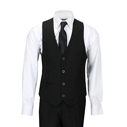 Hombre Blanco Negro De 3 Piezas Smoking Traje De Baile De Boda De Los Novios Desgaste del Partido Retro A Medida [TUX-SUIT-3039-9-WHITE-42UK]