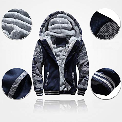 Hombre Chándal 2 Piezas,Otoño Invierno Espesar Camuflaje Traje Chaqueta Deportiva Sudadera de Lana con Capucha con Cremallera y Pantalón Abrigo de Deportes Pantalones Jogger Conjuntos Gris A XXL Hombre Chándal 2 Piezas,Otoño Invierno Espesar Camuflaje Traje Chaqueta Deportiva Sudadera de Lana con Capucha con Cremallera y Pantalón Abrigo de Deportes Pantalones Jogger Conjuntos Gris A XXL