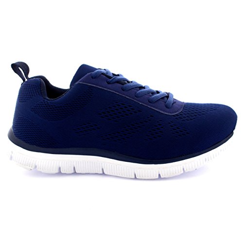 Hombre Get Fit Malla El Correr Entrenadore Atlético para Caminar Zapato - Marino - 46 BT0049 Hombre Get Fit Malla El Correr Entrenadore Atlético para Caminar Zapato - Marino - 46 BT0049