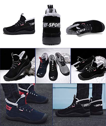 Hombre Invierno Botines Fur Calentar Botas Botas de Nieve Al Aire Libre Boots Impermeables Anti-Deslizante Zapatos Zapatos de Senderismo y Trekking 39-48 EU Hombre Invierno Botines Fur Calentar Botas Botas de Nieve Al Aire Libre Boots Impermeables Anti-Deslizante Zapatos Zapatos de Senderismo y Trekking 39-48 EU