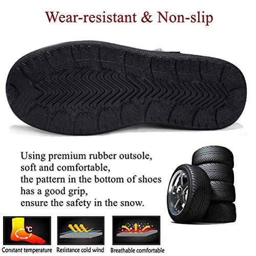 Hombre Invierno Botines Fur Calentar Botas Botas de Nieve Al Aire Libre Boots Impermeables Anti-Deslizante Zapatos Zapatos de Senderismo y Trekking 39-48 EU Hombre Invierno Botines Fur Calentar Botas Botas de Nieve Al Aire Libre Boots Impermeables Anti-Deslizante Zapatos Zapatos de Senderismo y Trekking 39-48 EU