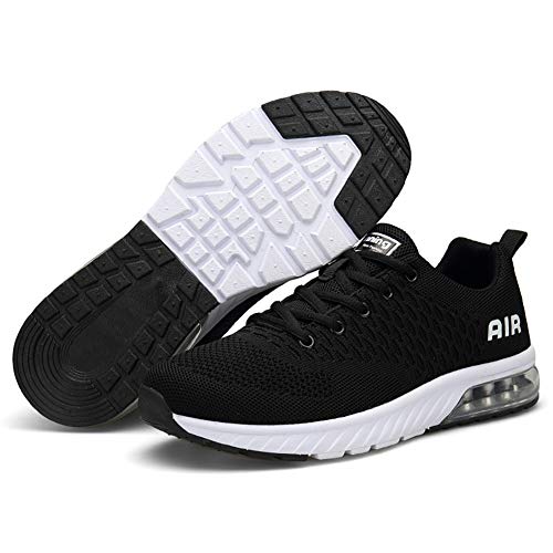 Hombre Mujer Zapatillas Deporte para Zapatillas de Ligeras Running Transpirables Cómodas Correr para Zapatos de Malla(8082-Negro/Blanco,42EU) Hombre Mujer Zapatillas Deporte para Zapatillas de Ligeras Running Transpirables Cómodas Correr para Zapatos de Malla(8082-Negro/Blanco,42EU)
