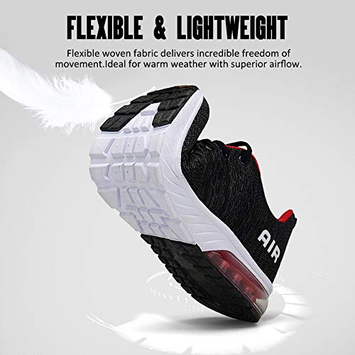Hombre Mujer Zapatillas Deporte para Zapatillas de Ligeras Running Transpirables Cómodas Correr para Zapatos de Malla(8082-Negro/Blanco,42EU) Hombre Mujer Zapatillas Deporte para Zapatillas de Ligeras Running Transpirables Cómodas Correr para Zapatos de Malla(8082-Negro/Blanco,42EU)
