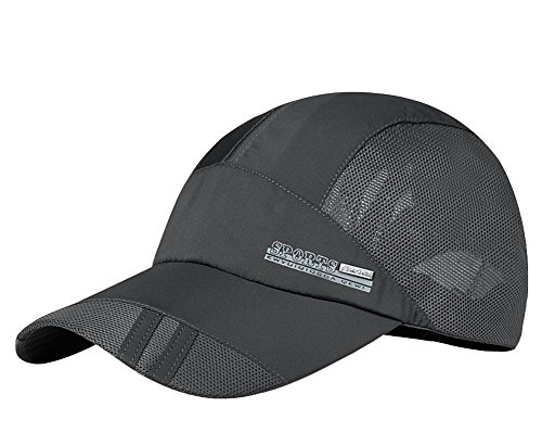 Hombre Solid Béisbol Hat Cap de malla quickly-dry verano protección solar pesca Camping Golf Trucker Cap sombrero ligero plegable de viaje, Playa Sombrero UPF 50 +, Deep Grey Hombre Solid Béisbol Hat Cap de malla quickly-dry verano protección solar pesca Camping Golf Trucker Cap sombrero ligero plegable de viaje, Playa Sombrero UPF 50 +, Deep Grey
