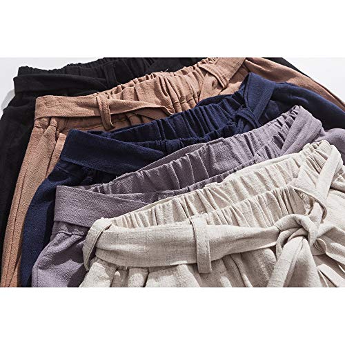 Hombres Japonés Samurai Estilo Boho Baggy Pantalones Casual Sueltos Ajuste Harem Pantalones Hombres Japonés Samurai Estilo Boho Baggy Pantalones Casual Sueltos Ajuste Harem Pantalones