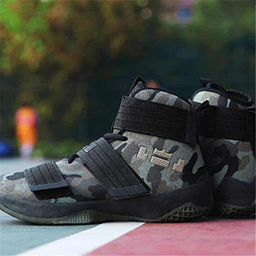 Hombres Zapatillas Deportivas Profesionales de Baloncesto Zapatos de Aire Transpirable Zoom cojín de Gancho de Bucle de Zapatos de Hombre