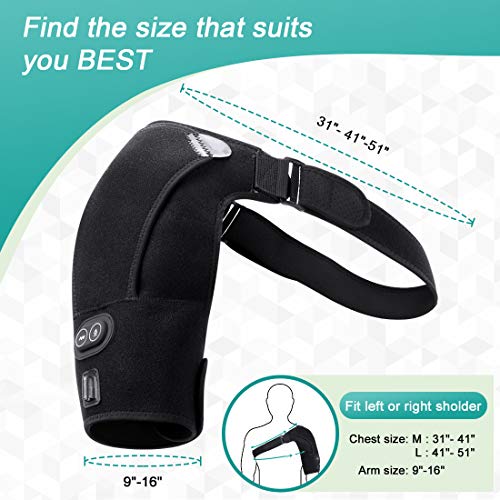 Hombro Apoyo, Almohadilla de Hombro con Calefacción Ajustable con Terapia de frío y Calor para Manguito Rotador, Hombro Congelado, Dislocación del Hombro o Alivio del Dolor Muscular, Unisex Hombro Apoyo, Almohadilla de Hombro con Calefacción Ajustable con Terapia de frío y Calor para Manguito Rotador, Hombro Congelado, Dislocación del Hombro o Alivio del Dolor Muscular, Unisex