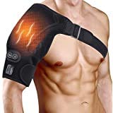 Hombro Apoyo, Almohadilla de Hombro con Calefacción Ajustable con Terapia de frío y Calor para Manguito Rotador, Hombro Congelado, Dislocación del Hombro o Alivio del Dolor Muscular, Unisex