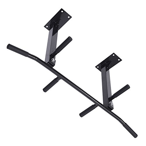 HOMCOM Barra Flexiones Montaje en Techo Chin-Up 6 Mangos Barra De Dominadas Carga Maxima 150kg HOMCOM Barra Flexiones Montaje en Techo Chin-Up 6 Mangos Barra De Dominadas Carga Maxima 150kg