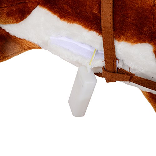 HOMCOM Caballito Balancín Bebé Balancín Peluche Caballo Madera para Niños +3 Años con Sonidos 74x28x65cm HOMCOM Caballito Balancín Bebé Balancín Peluche Caballo Madera para Niños +3 Años con Sonidos 74x28x65cm