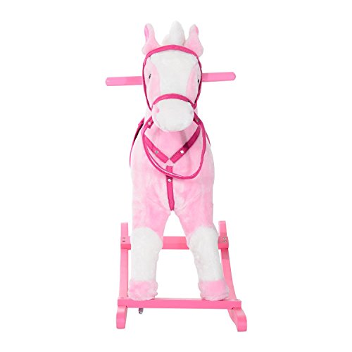 HOMCOM Caballito Balancín Bebé Balancín Peluche Caballo Madera para Niños +3 Años con Sonidos 74x28x65cm Caballito Balancin de Peluche Niños 3 años Juguete Caballo Mecedora Madera Rosa HOMCOM Caballito Balancín Bebé Balancín Peluche Caballo Madera para Niños +3 Años con Sonidos 74x28x65cm Caballito Balancin de Peluche Niños 3 años Juguete Caballo Mecedora Madera Rosa