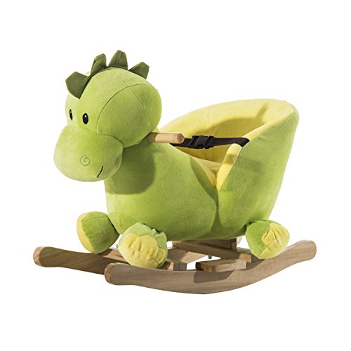 HOMCOM Caballito Balancin Dinosaurio de Peluche con Cinturon Niños +18 Meses Mecedora HOMCOM Caballito Balancin Dinosaurio de Peluche con Cinturon Niños +18 Meses Mecedora