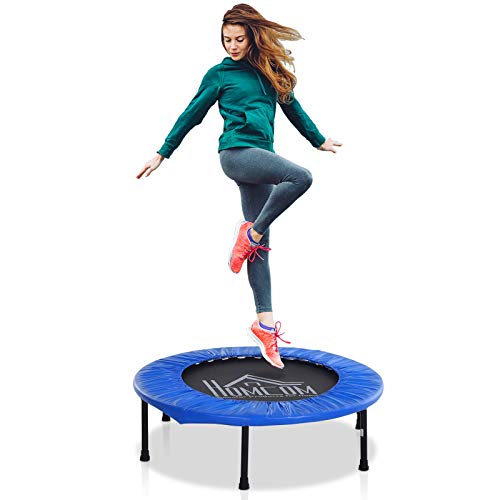HOMCOM Cama Elástica Trampolín con Diámetro 81cm y Muelles Resistentes hasta 100kg Color Azul Oscuro (S-Φ81 x 22,5cm) HOMCOM Cama Elástica Trampolín con Diámetro 81cm y Muelles Resistentes hasta 100kg Color Azul Oscuro (S-Φ81 x 22,5cm)