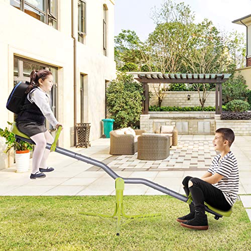 HOMCOM Columpio Balancín para Niños Balancín Infantil para Exteriores Giratorio de 360 Grados Carga 35kg (Cada Asiento) Adecuado Niños 3-10 Años HOMCOM Columpio Balancín para Niños Balancín Infantil para Exteriores Giratorio de 360 Grados Carga 35kg (Cada Asiento) Adecuado Niños 3-10 Años